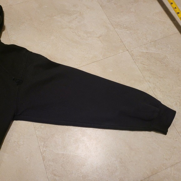 Six Flags Fright Frest Mens M Medium Insane Killer Clown Black Sweatshirt Hoodie - Picture 14 of 16